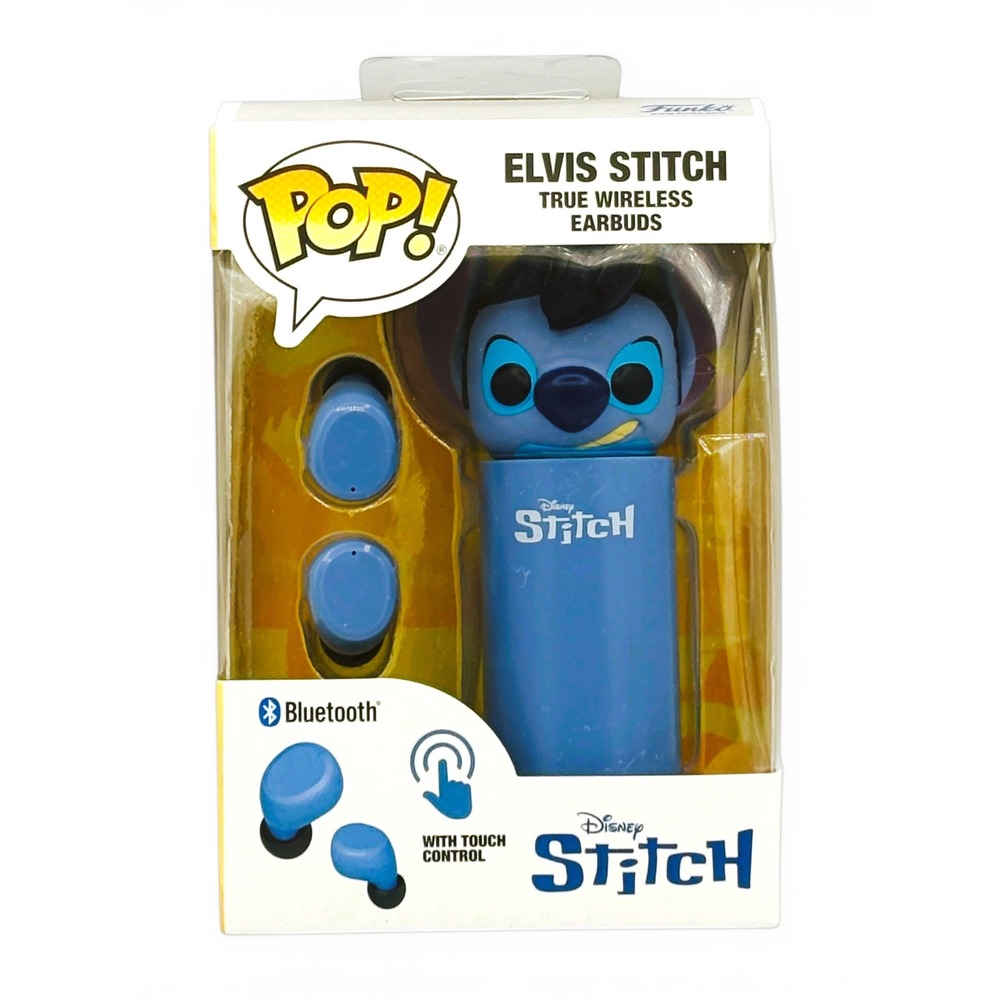 Funko Pop Disney Elvis Stitch True Wireless Bluetooth Earbuds Charging Case New